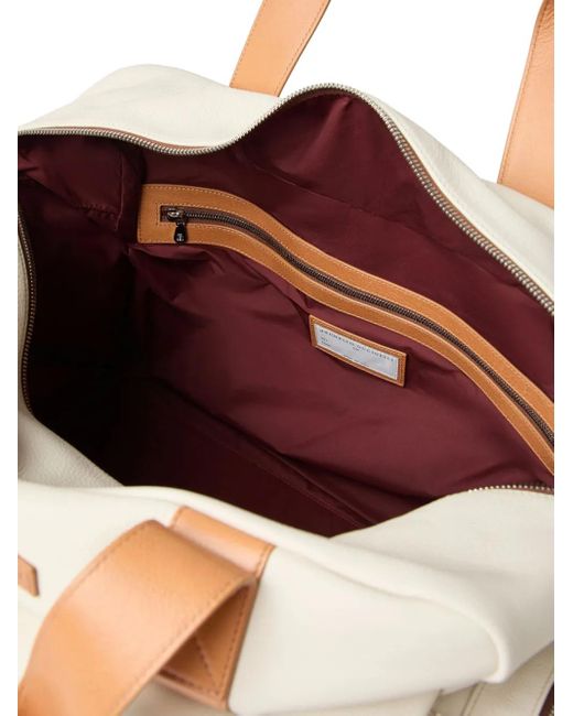 Brunello Cucinelli Reisetasche mit mehreren Fächern in Natural für Herren