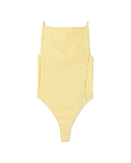 Jacquemus Yellow The Sole Square Swimsuit