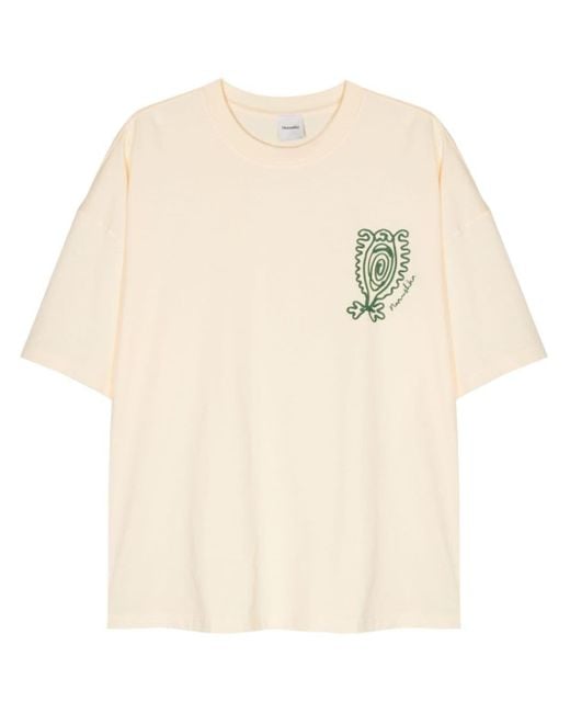 Nanushka Natural Wren T-Shirt aus Bio-Baumwolle