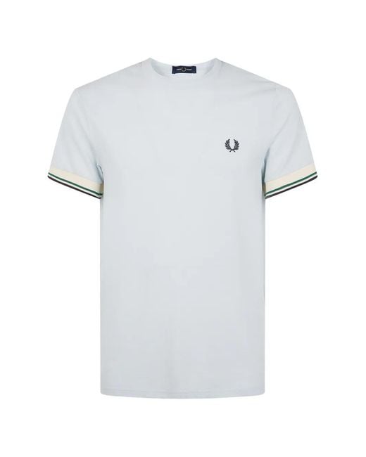 Fred Perry White Twin-Tipped Laurel Wreath T-Shirt for men