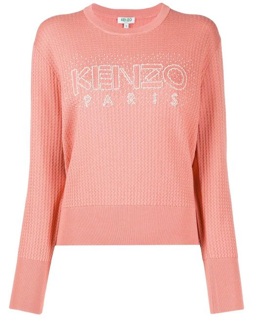 KENZO Baumwolle Pullover mit Perlen in Pink | Lyst AT