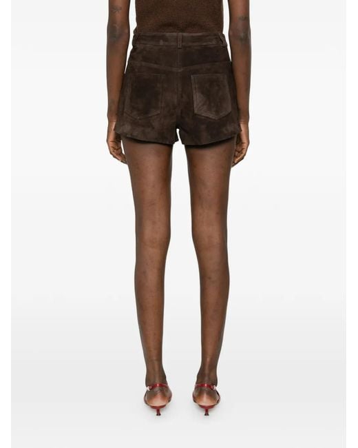 Nour Hammour Brown Leontine Shorts