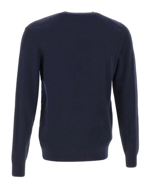 Diktat Blue Diamond-Pattern Sweater for men