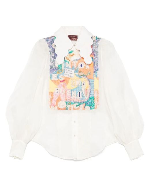ALÉMAIS Ceremony シャツ White