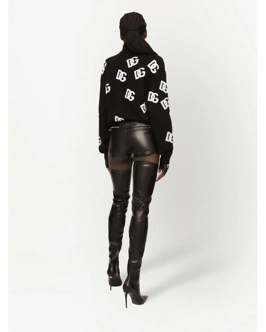 Dolce & Gabbana Black Luxurious Wool Turtleneck Sweater For