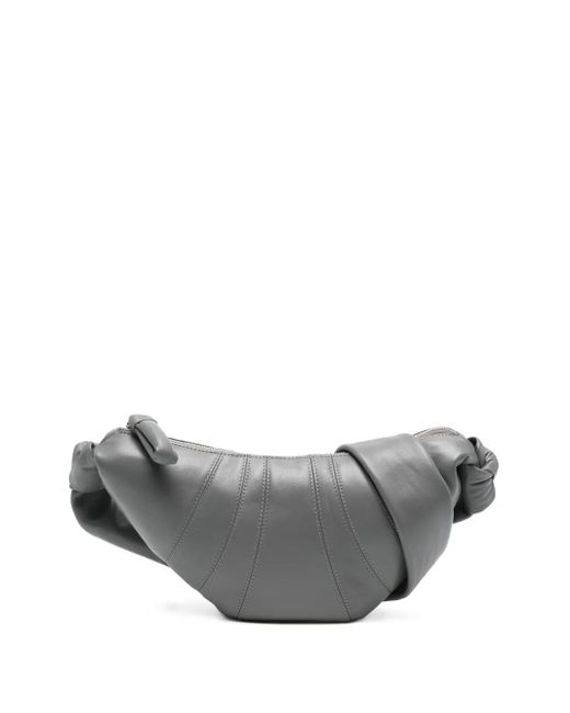 Lemaire Gray Croissant Schultertasche Mit Knoten