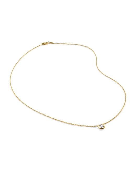 Monica Vinader White Solitaire Chain Necklace