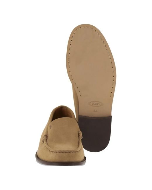 Tod's Natural Loafer aus Wildleder