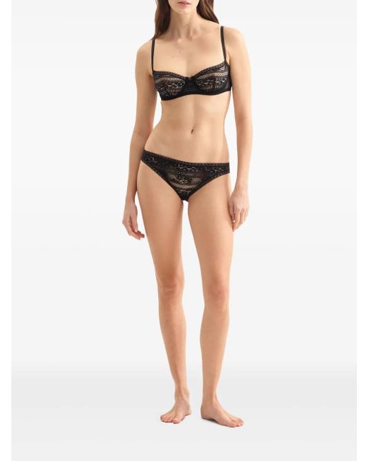 Eres Gray Certitude Lace-Trimmed Briefs