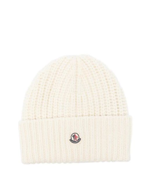 Moncler リブ ビーニー Natural