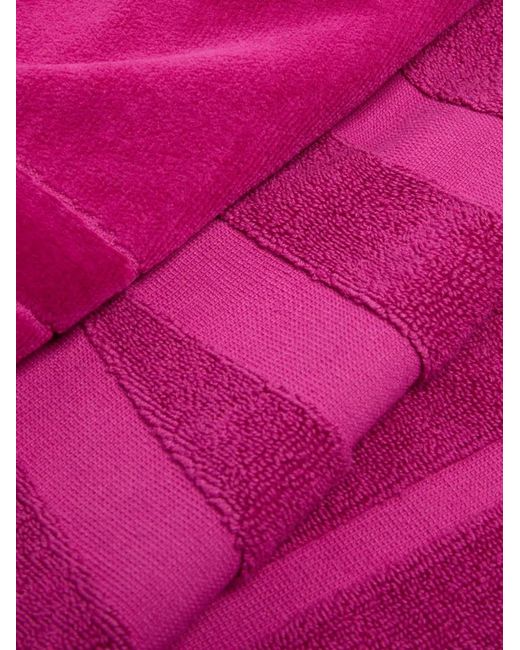 Vilebrequin Pink Embossed-Logo Towel