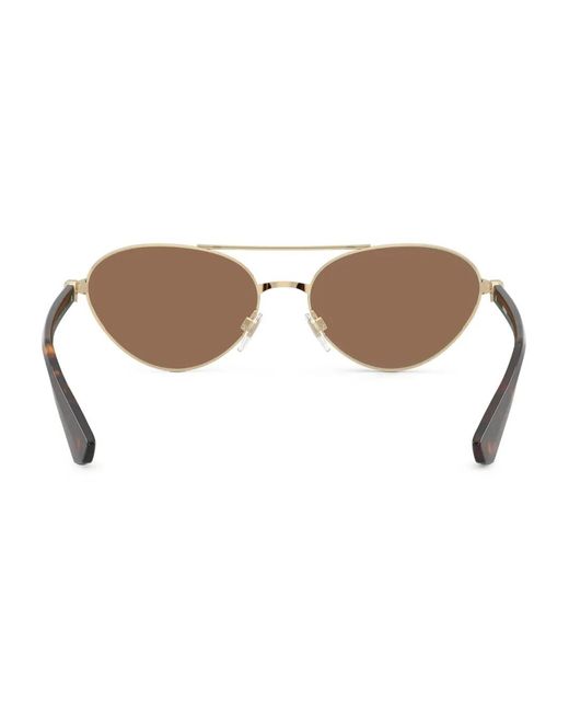 Burberry Brown Pilot-Frame Sunglasses