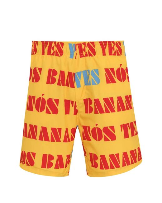 Amir Slama Orange Printed Bermuda Shorts for men