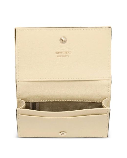 Jimmy Choo Natural Curve Nello Quilted Card Holder