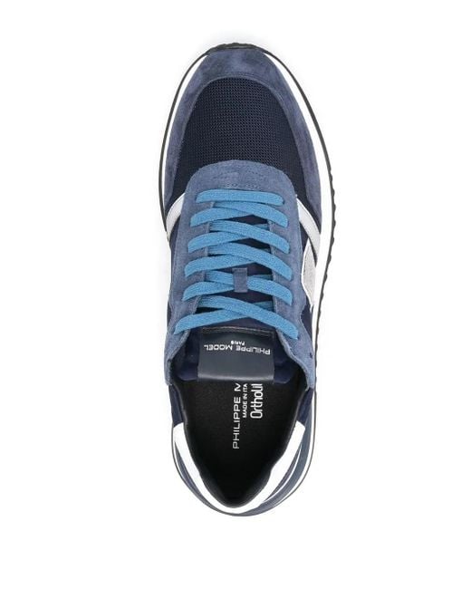 Philippe Model Blue Sneakers for men
