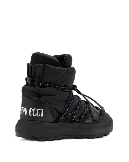 Botas acolchadas con cordones de x Moon Boot Adidas de color Black