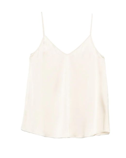 Antonelli White Abe V-Neck Top