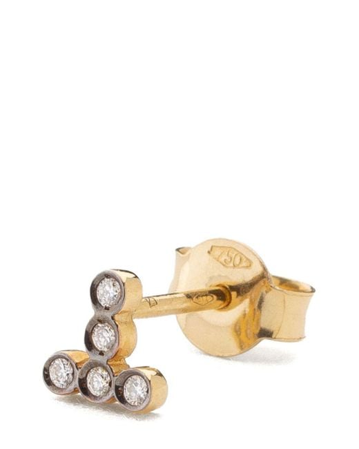 Yannis Sergakis Metallic 18Kt Charnières Stud Earring