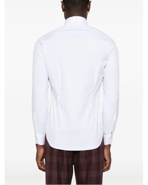 Eleventy White Poplin Shirt for men