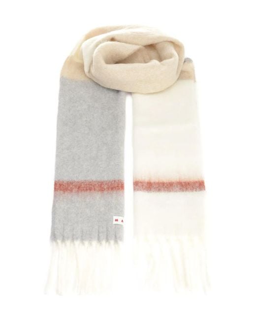 Sciarpa A Righe di Marni in White