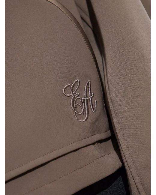 Emporio Armani Brown Zipped Blouson Jacket
