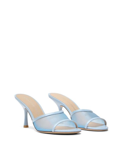 Stuart Weitzman Blue 8.5Cm Bareitall Mules