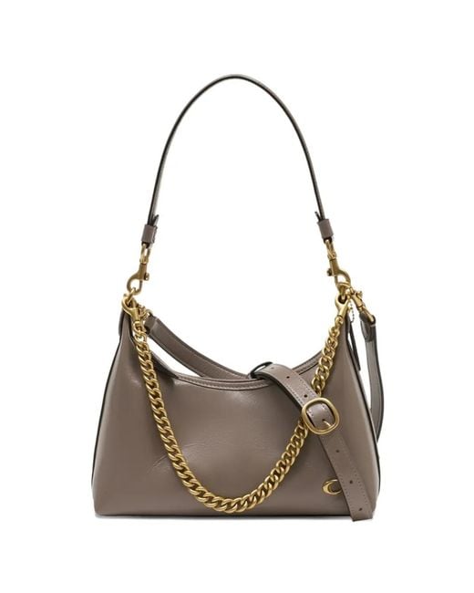 COACH Gray Juliet 25 Chain Shoulder Bag