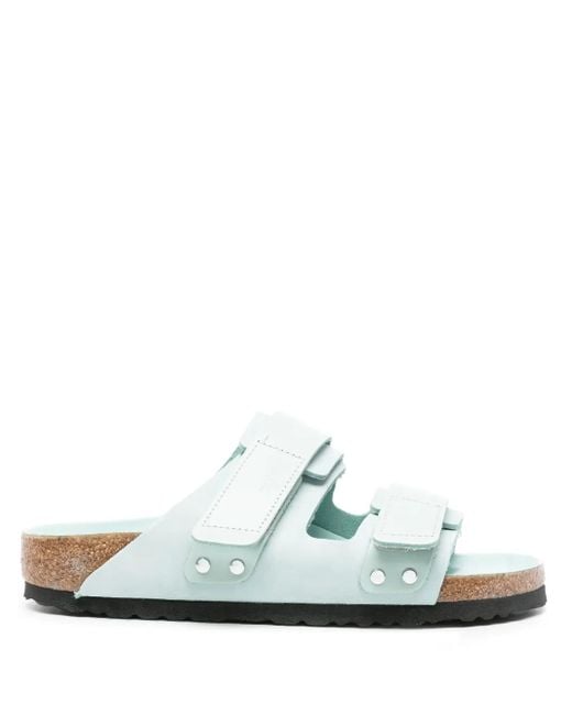 Birkenstock Green Uji Leather Sandals