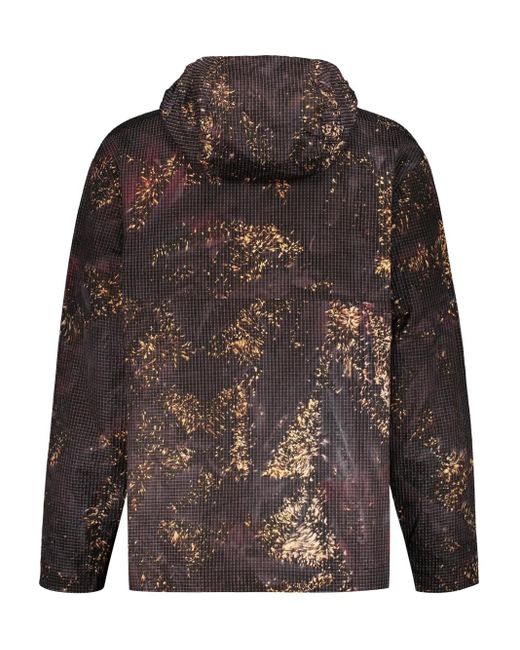 ISO.POETISM Black Abstract-Print Jacket for men