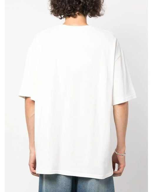 1989 STUDIO White Graphic-Print Cotton T-Shirt for men