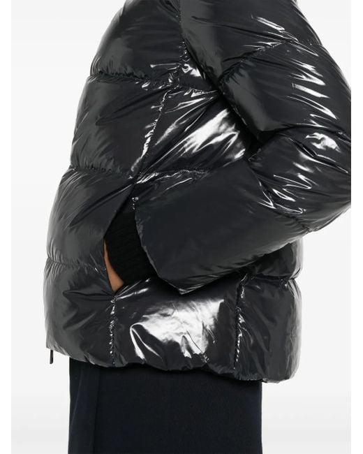 Herno Black Gloss Puffer Jacket