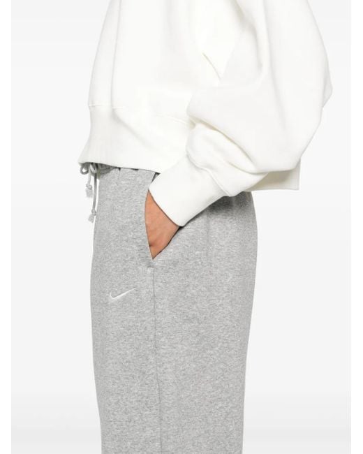 Nike Gray Phoenix Fleece Track Pants