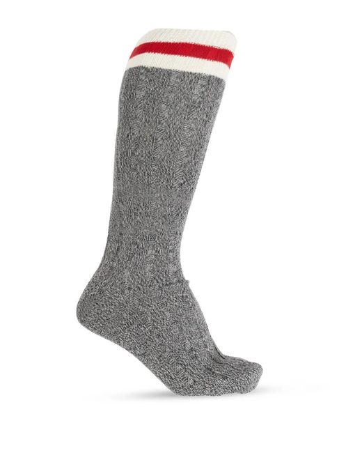 DSquared² Gray Striped Socks for men