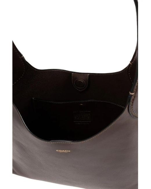 Bolso de hombro Brooklyn COACH de color Brown