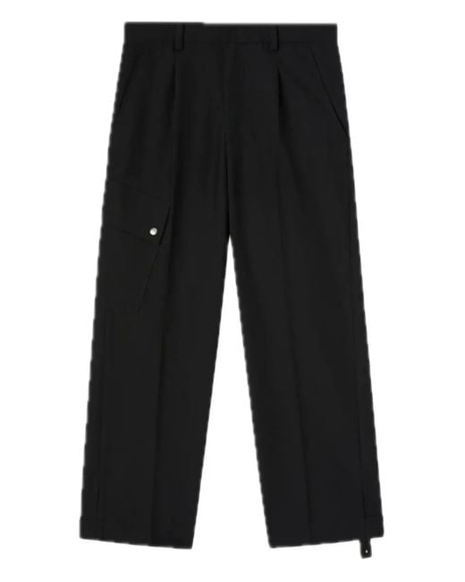 Peacemaker Oamc Black Straight-Leg Tailored Trousers for men