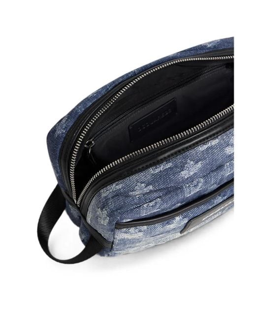 DSquared² D2 Monogram Kosmetiktasche in Blue für Herren