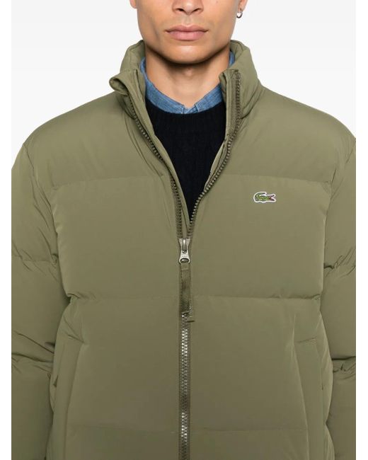 Lacoste Green Waterproof Puffer Jacket for men