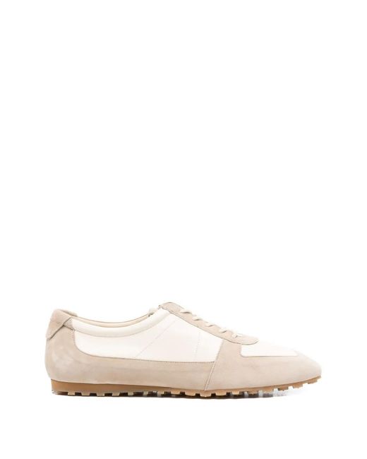 Aeyde White Uma Suede Sneakers