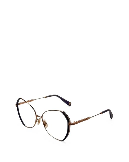 Marc Jacobs Metallic Runway Geometric-Frame Glasses