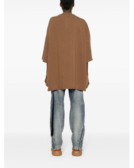 T-shirt Tommy di Rick Owens in Brown