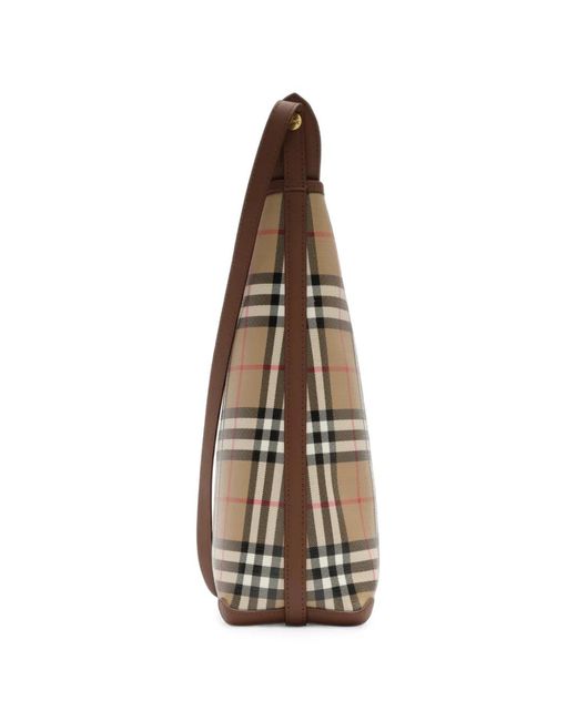 Burberry Natural Small Check Shoulder Bag