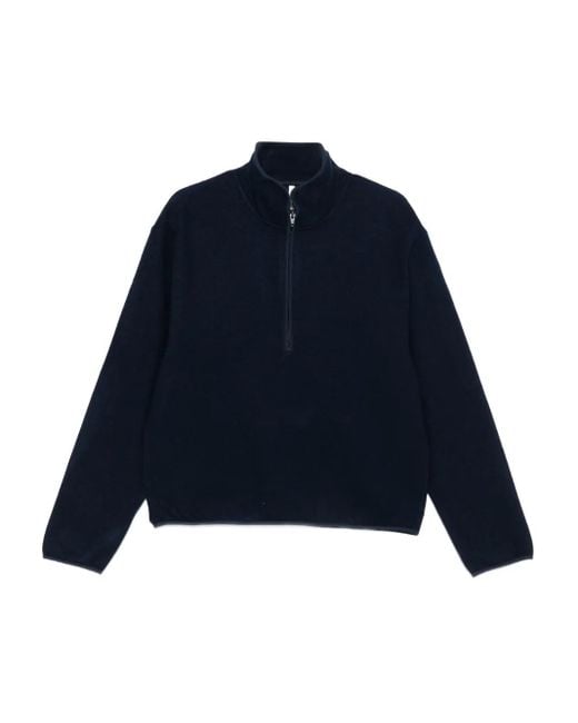 Maglione A Collo Alto Con Zip Corta di sunflower in Blue da Uomo