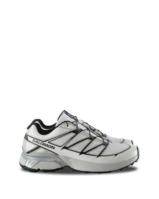 Salomon White Xt-6 Gore-Tex Low-Top Sneakers