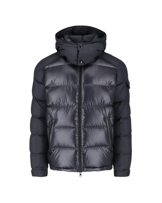 Moncler Black Maya Quilted Padded Jacket for men
