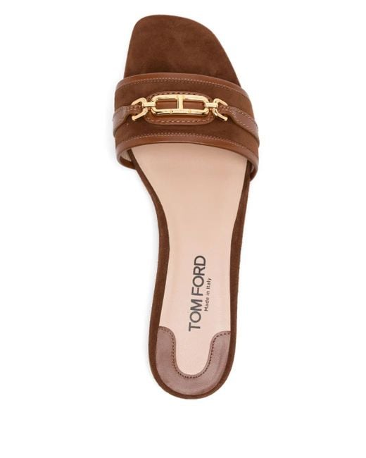 Tom Ford Brown Whitney Slides