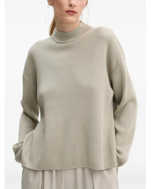 Drykorn Natural Ribbed Turtleneck Sweater