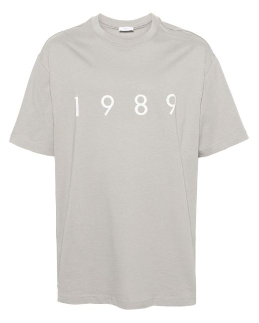 Camiseta con logo estampado 1989 STUDIO de hombre de color White