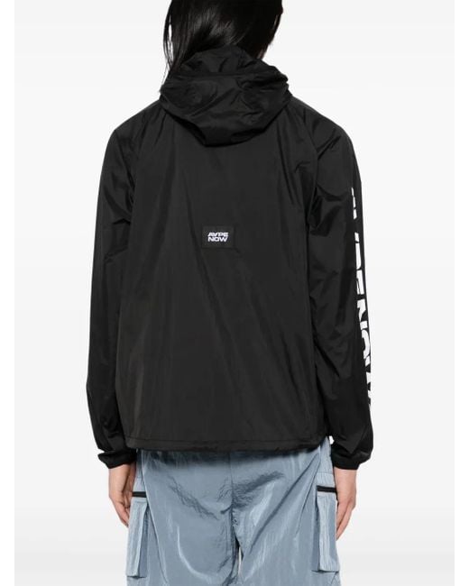 Cortavientos con logo Moonface Aape By A Bathing Ape de hombre de color Black