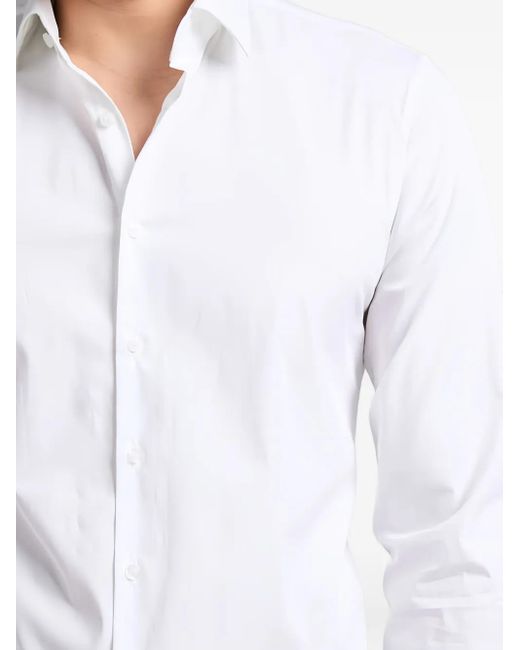メンズ Calvin Klein ボタン シャツ White