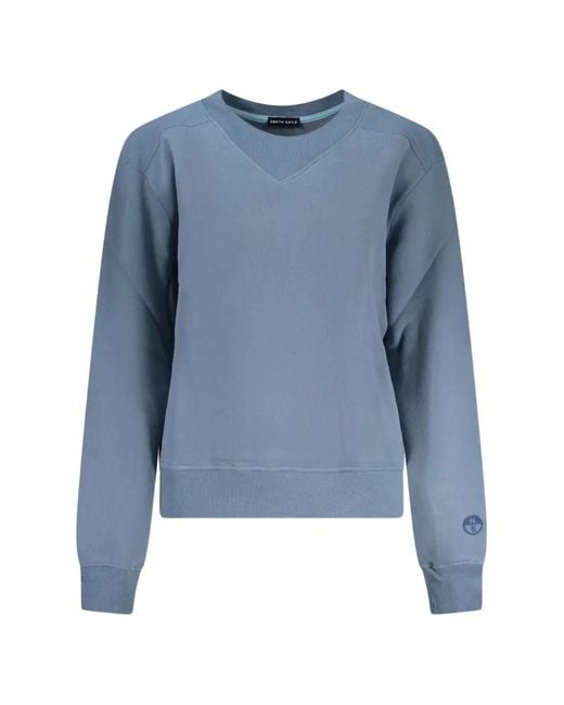 Pull Col-V À Patch Logo North Sails en coloris Blue